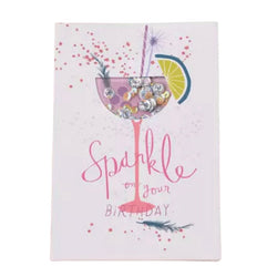 Greeting cards - Happy Birthday Sparkle Cocktail Glass