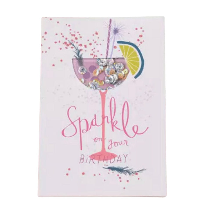 Greeting cards - Happy Birthday Sparkle Cocktail Glass