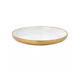 Gold & White Plate Rosie.