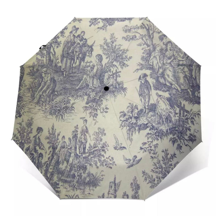Umbrella Toile de Jouy Blue