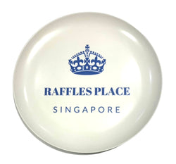 Singapore Districts Plate White - Raflles Place