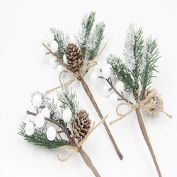 Christmas Branch Decor - Snow Frost 3 pieces