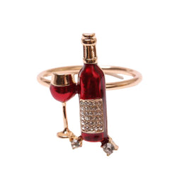 Wine Bottle Napkin Rings - set of 4