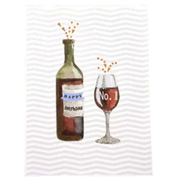 Greeting  Cards -  Birthday Wine