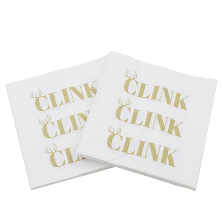 Christmas Cocktail Paper Napkins - Clink Clink Clink ❄️