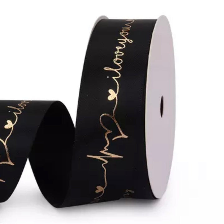 Gif Wrapping Ribbon I Love You - 25mm