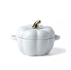 Pumpkin Ceramic Bowl with Lid