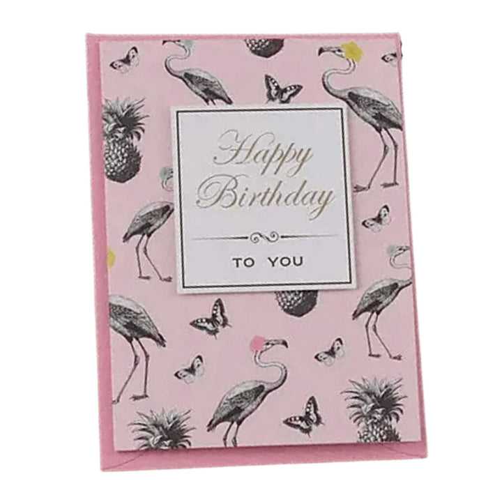 Greeting  Cards -  Flamingo Birthday NEW