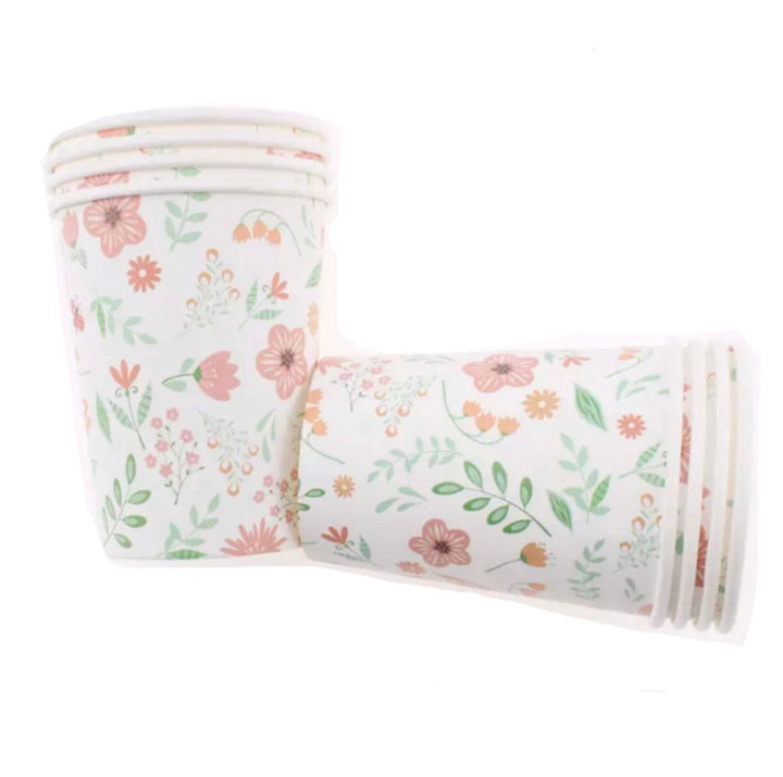 Flowers Paper cups