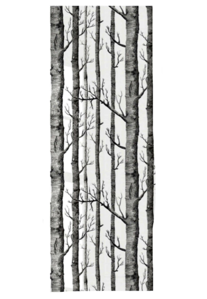 Stick & Peel Wallpaper - Black & White Forest