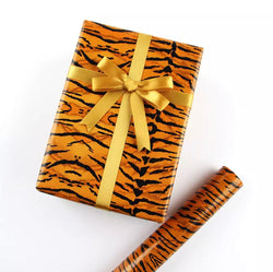 Wrapping Paper Orange Tiger - 4 sheets