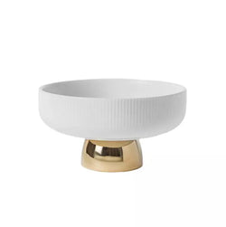 Gold & White Bowl - Noah - 2 Sizes