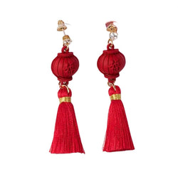 Red Lantern Earrings Jada