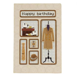 Greeting  Cards - Happy Birthday Men’s Dressing