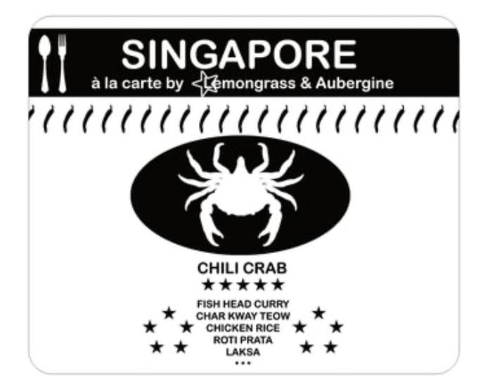 Singapore Mouse Pad Lemongrass & Aubergine