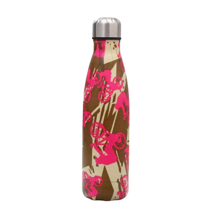 Water Bottle Thermos - Pink Bicycles