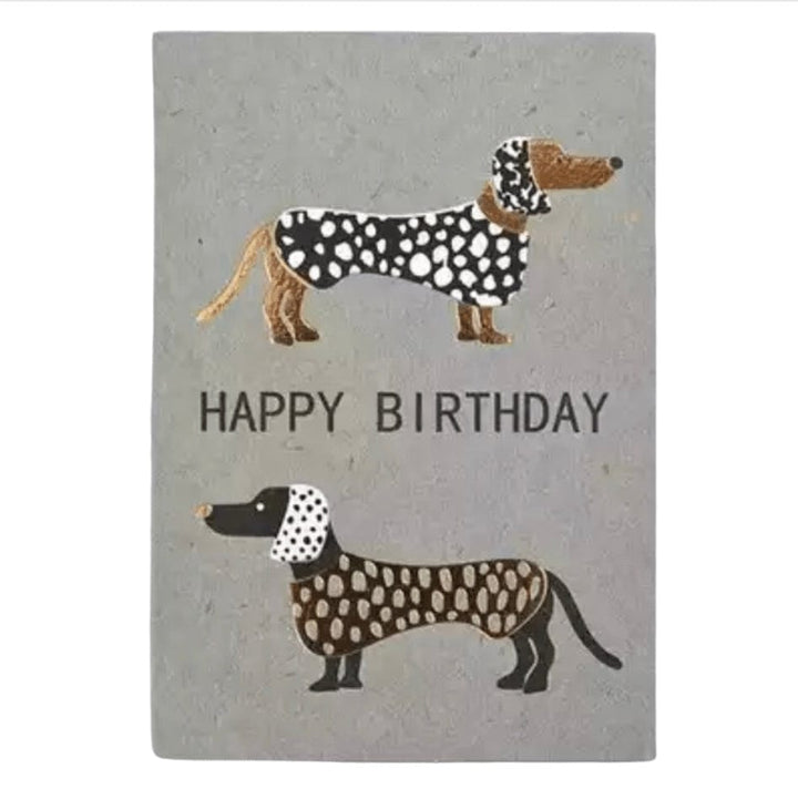 Greeting cards - Birthday Sausage Dots Dogs