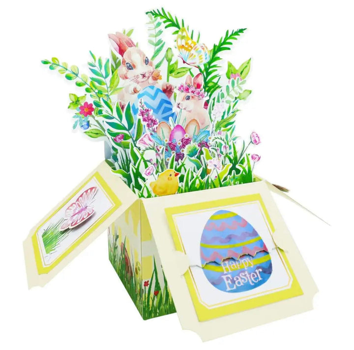 Greeting Card - Giant Flowers Bouquet Easter