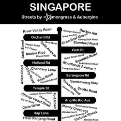 Singapore Streets Paper Napkins - BUY 1 GET 1 FREE Lemongrass & Aubergine